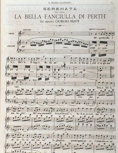Noter for «The fair maid of Perth, opera av Georges Bizet av Unknown artist