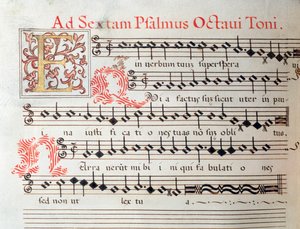 Noterside av et hellig verk av Giovanni Giacomo Gastoldi av Unknown artist