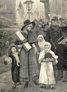 Shopping i New York (1891). av Unknown artist