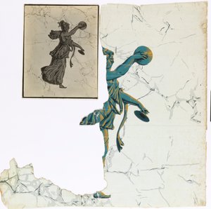 Sidevegg - fragment av Unknown artist