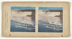 Sig. Farini#39;s Ascension, over Niagara-elven. av Unknown artist