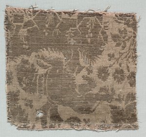 Silkefragment av Unknown artist