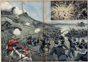 Spansk-amerikansk krig eller cubansk uavhengighetskrig (1868-1898) mellom Spania og Nord-Amerika av Unknown artist