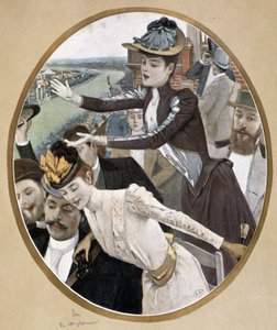 Tilskuere på løpene av Unknown artist