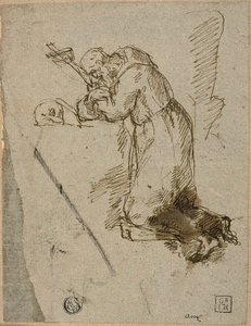 St. Frans av Assisi i bønn av Unknown artist