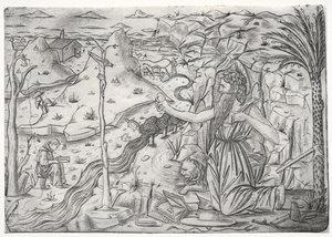 St. Hieronymus i bot av Unknown artist