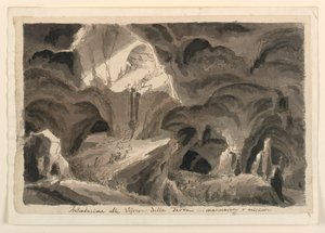 Scenedesign, grotter av Unknown artist
