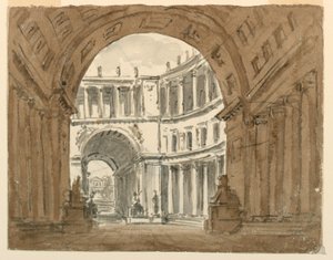 Scenedesign, Palace Court av Unknown artist