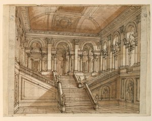 Scenedesign, Palace Interiør av Unknown artist