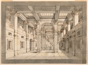 Scenedesign, Palace Interiør av Unknown artist