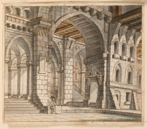 Scenedesign, Palace Interiør av Unknown artist