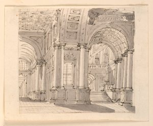 Scenedesign, Palace Interiør av Unknown artist
