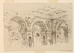 Scenedesign, Palace Interiør av Unknown artist