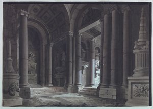 Scenedesign, gravsalen av Unknown artist