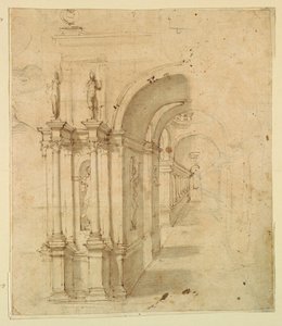 Scenedesign: View Through Archway av Unknown artist
