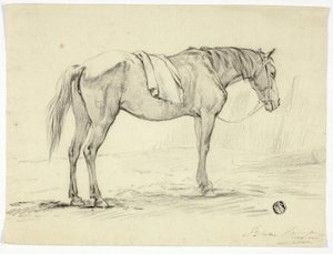 Stående hest av Unknown artist