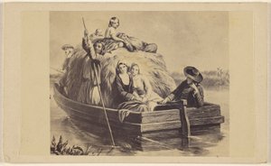 Livets strøm. Bouvier. [et maleri] av Unknown artist