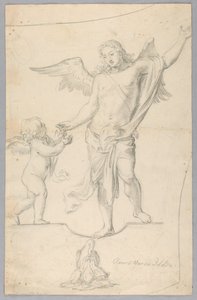 Studie for allegorisk maleri av Unknown artist