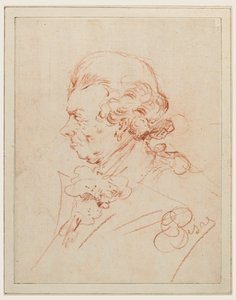 Studie for portrett av en mann av Unknown artist