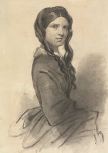 Studie av en kvinne av Unknown artist