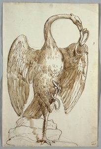 Svane og to slanger av Unknown artist