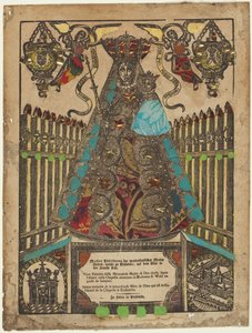 Tilbedelsen av Einsiedeln Madonna av Unknown artist