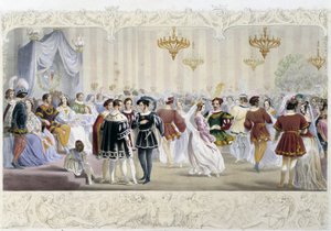 The Ball at the Court - i "Knight of England" av J. Whatman, red. T. M