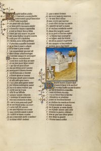 Gavmildhetens slott kollapser på stien foran personifiseringen av fattigdom av Unknown artist