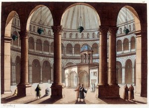 Den hellige gravs kirke, Palestina. I "" Le costume ancien et moderne"" av Unknown artist