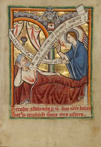 Josefs drøm / Engelen som viser seg for Herodes av Unknown artist