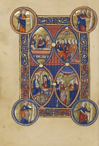 Gravleggingen; Kvinnene ved graven; Himmelfarten; Pinse av Unknown artist