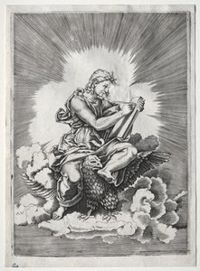 De fire evangelistene: St. Johannes av Unknown artist
