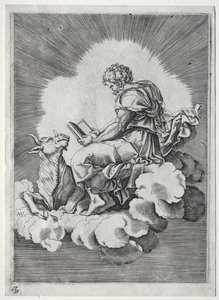 De fire evangelistene: St. Lukas av Unknown artist