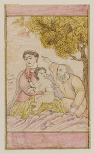 Den hellige familie (etter europeisk design) av Unknown artist
