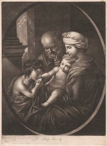 Den hellige familie av Unknown artist