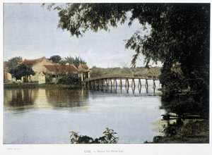 Den lille innsjøen i Hanoi - i "" Around the World", sent på 1800-tallet. av Unknown artist