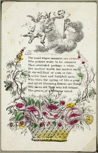 Hushjelpen hvis manerer er pensjonert (valentinsdag) av Unknown artist