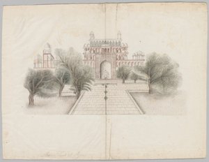 Mausoleet til Akbar i Secunderabad av Unknown artist