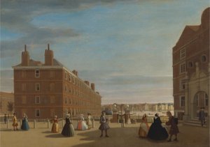 Papirbygningene, Inner Temple, London av Unknown artist
