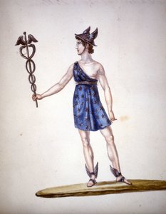 Den romerske guden Merkur eller Hermes blant grekerne. av Unknown artist