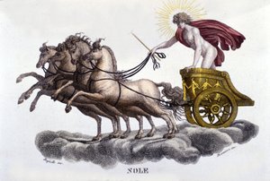 Solen. 1800-talls gravering. av Unknown artist
