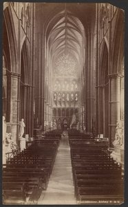 Tverrskipet, fra nord, Westminster Abbey av Unknown artist
