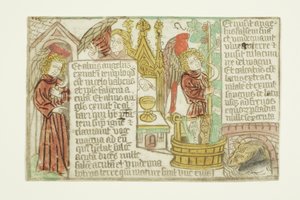 Vinrankens druer, fra Blockbook Apocalypse av Unknown artist