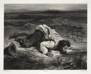 Den sårede briganden av Unknown artist