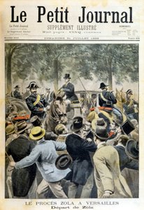 Zola-rettssaken i Versailles - i "" Le Petite Journal"" av 31.07.1898 av Unknown artist
