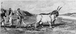 Grunnlaget for Roma. 1800-talls gravering. av Unknown artist