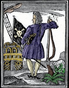 Piraten "" gentleman" Stede Bonnet (1688-1718). av Unknown artist