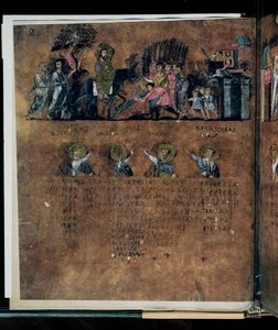 Den lilla Codex Rossanensis, 6. århundre (manuskript) av Unknown artist