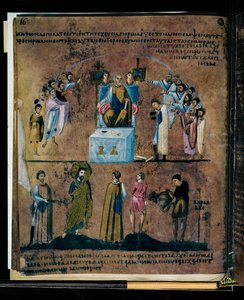 Den lilla Codex Rossanensis, 6. århundre (manuskript) av Unknown artist