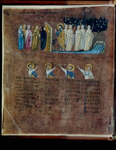 Den lilla Codex Rossanensis, 6. århundre (manuskript) av Unknown artist
